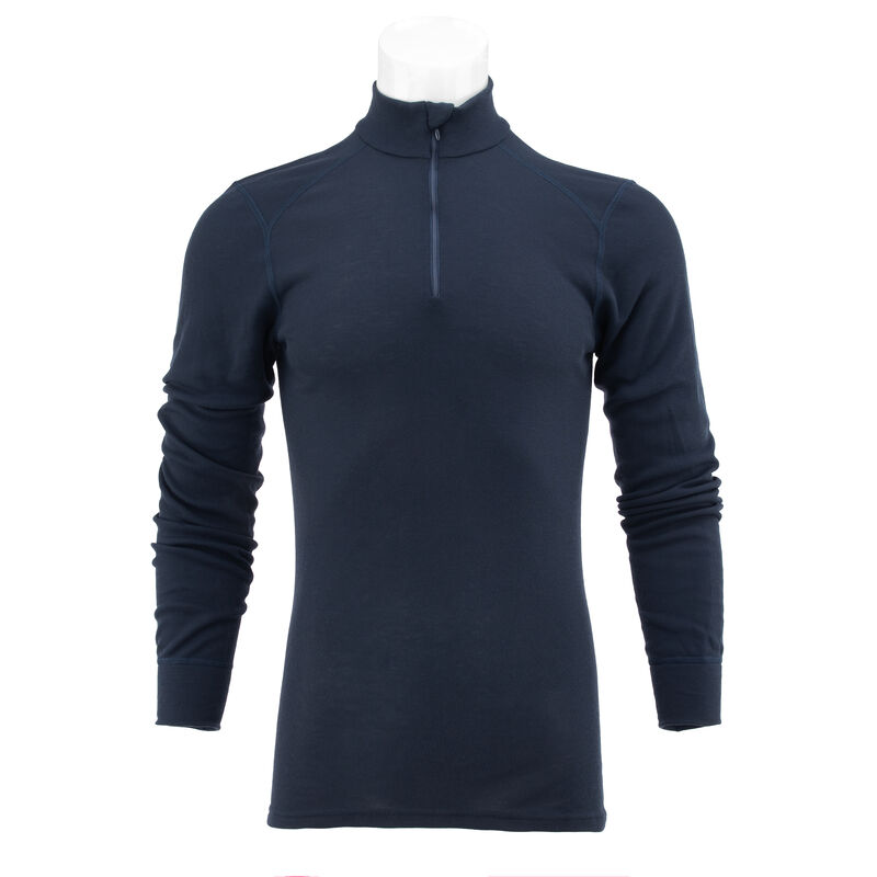 Dutch Navy Blue 1/4 Zip Long Sleeve Shirt | Issued, , large image number 0